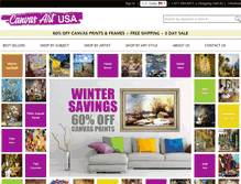 Tablet Screenshot of canvasartusa.com